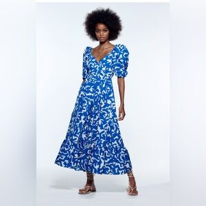 Zara Printed Midi Dresss